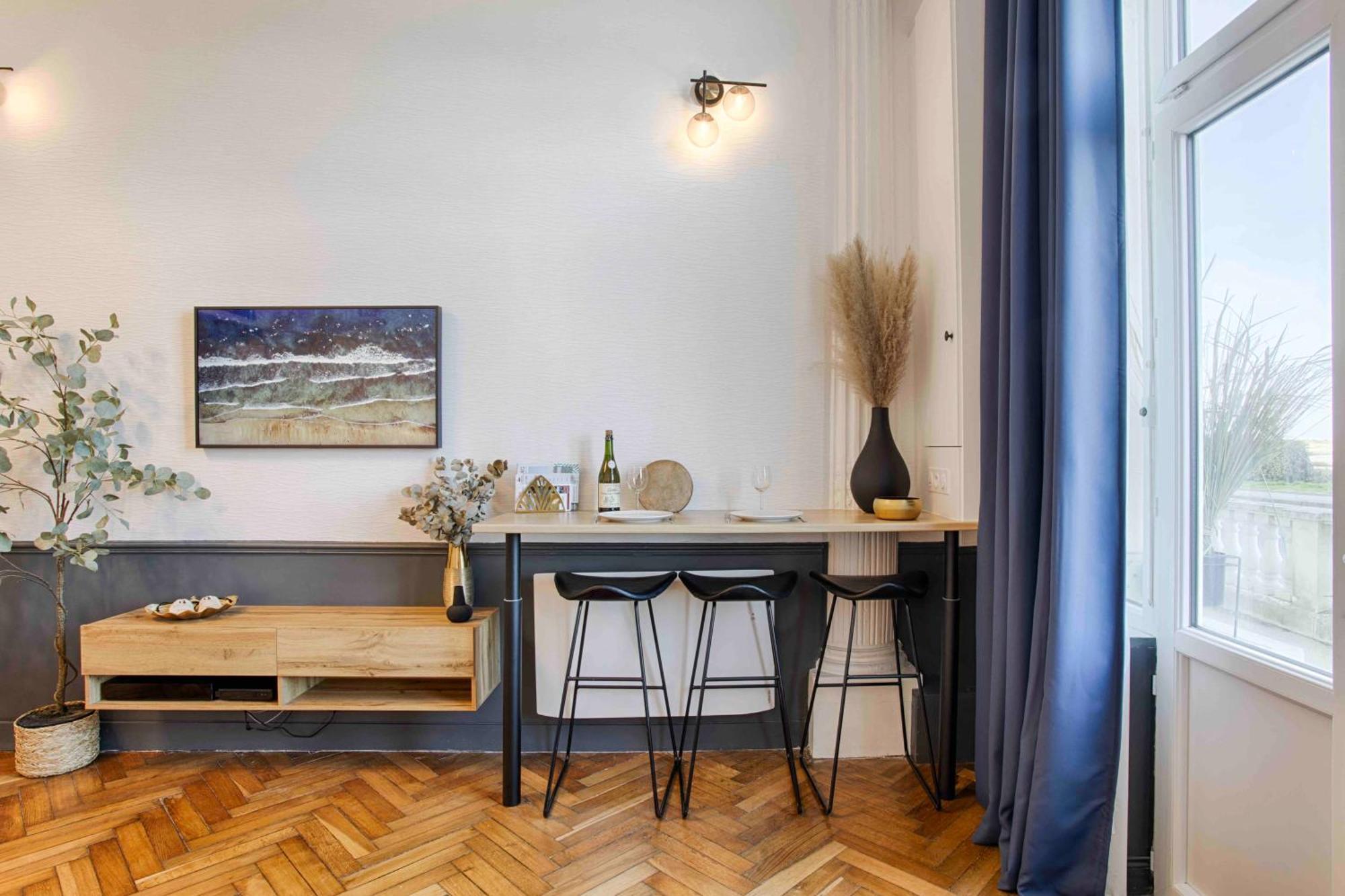 Welc'Home In Houlgate - Vue Et Acces Direct Sur Mer Exteriör bild
